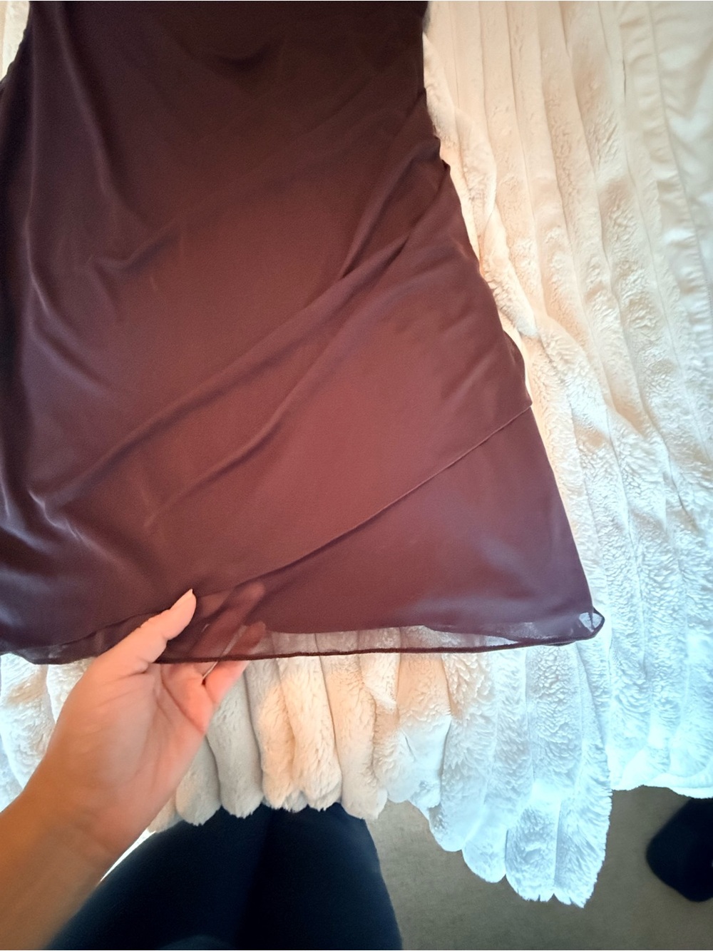 David's Bridal Brown Halter Neck Mini Dress - Picture 11 of 11